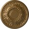 Ekena Millwork Wakefield Ceiling Medallion (Fits Canopies up to 3 5/8"), Hnd-Painted Pale Gold, 11 3/4"OD x 1 1/4"P CM11WAPAS - alternate 1